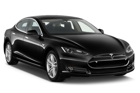 Тесла без фона model s