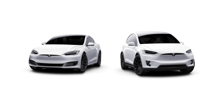Tesla вид спереди