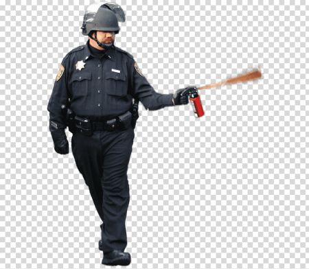 Полицейский на прозрачном фоне