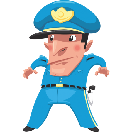 Мультяшный милиционер