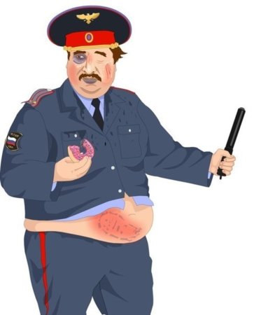 Мент рисунок