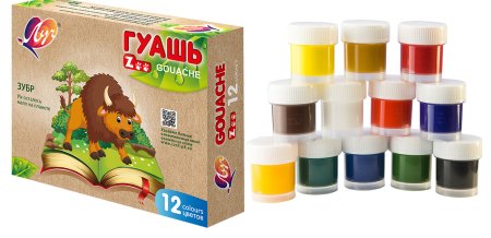 Луч гуашь Луч.Zoo 12цв., 15мл