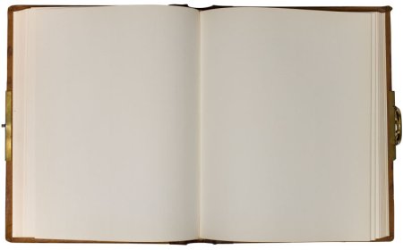 Открытая пустая книга