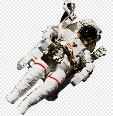 Космонавт на прозрачном фоне для фотошопа