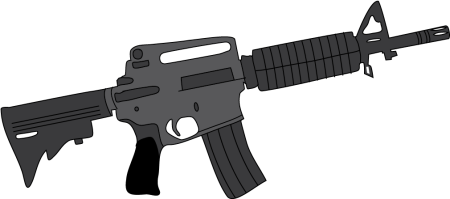 M4 на белом фоне