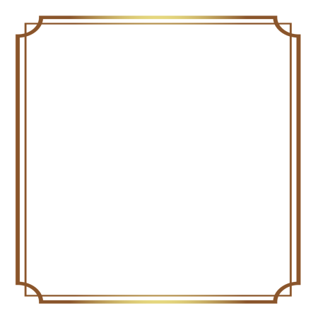 Золотая рамка прямоугольная