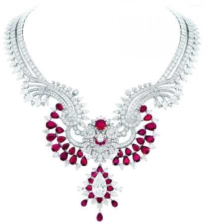 Колье Бушерон с рубинами