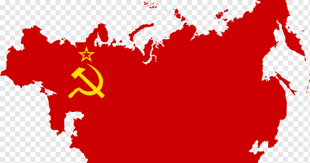 Карта СССР С флагом