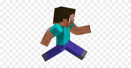 Minecraft Стив бежит