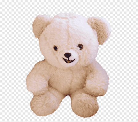 Плюшевый мишка на прозрачном фоне