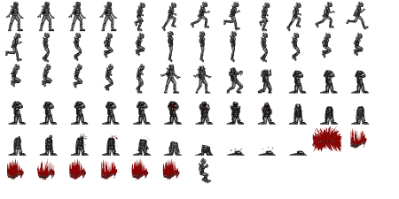 Sprite Sheet персонаж 2d