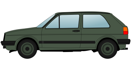 Golf mk2 Side view