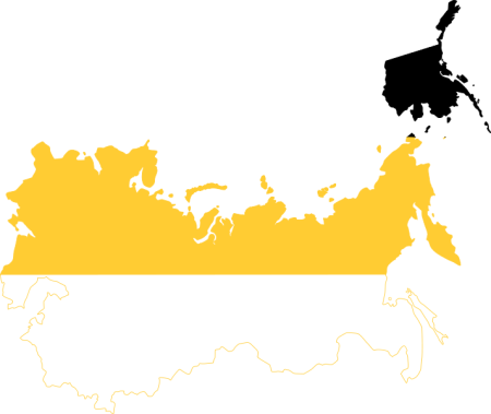 Карта Российской империи с флагом