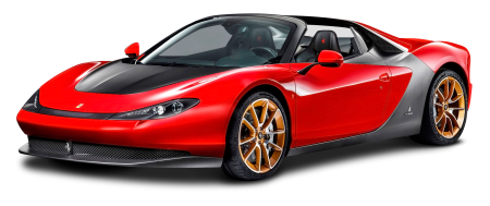 Спортивный автомобиль на белом фоне