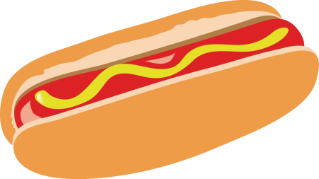 Хот дог вектор