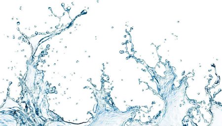 Водяные брызги на прозрачном фоне