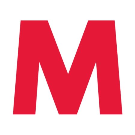 Буква m красная