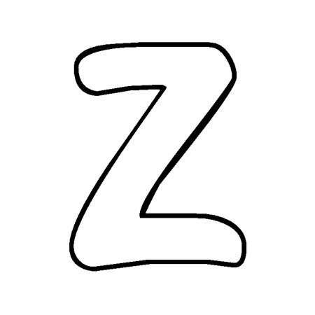 Буква z белая