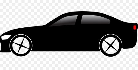 Черный силуэт автомобиля