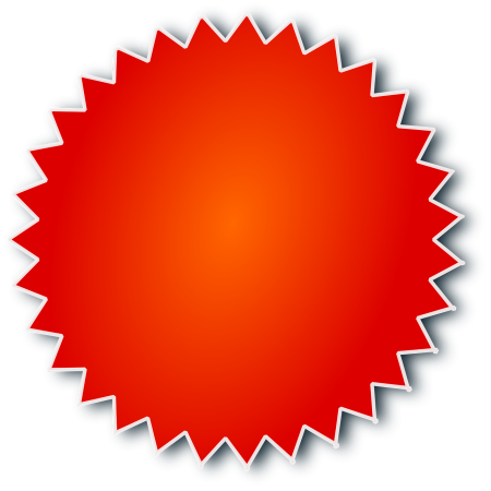 Ценник круглый