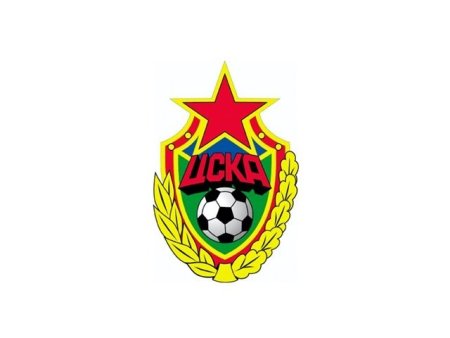 Эмблема ЦСКА на белом фоне