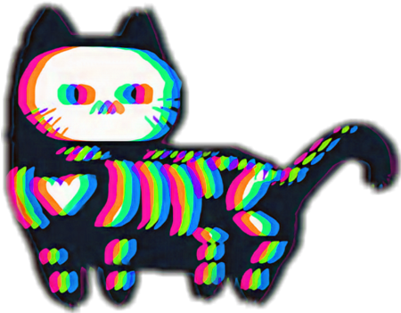 Глитч кот