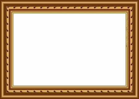 Картинная рамка на прозрачном фоне