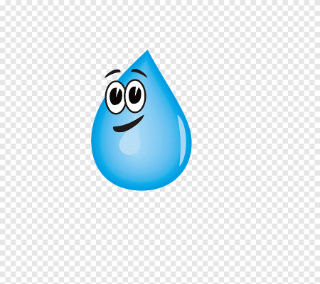 Капля воды мультяшная