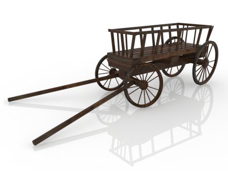 Телега 3 DS Max
