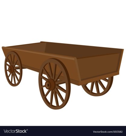 Телега вектор
