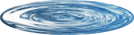 Лужа воды на прозрачном фоне