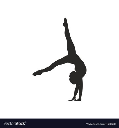 Спортивная акробатика силуэт