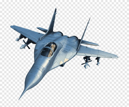 Военный самолет без фона
