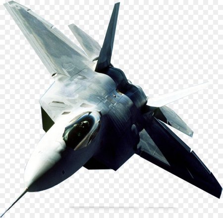 Самолет f22 Raptor на белом фоне