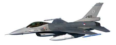 F16 истребитель вид сбоку