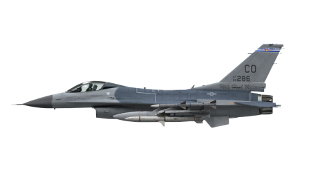 F16 истребитель в профиль