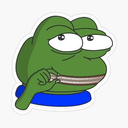 Жаба стикер