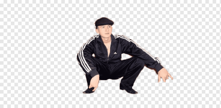 Гопник на белом фоне