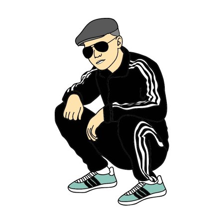 Гопник в адидасе