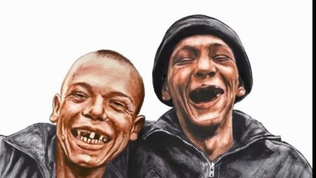Гопник из 90-х рисунок