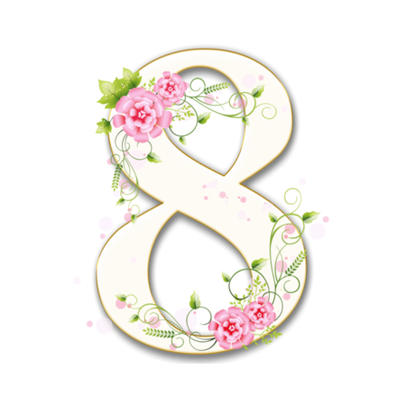 Цифра 8 на 8 марта