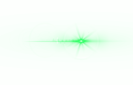 Зеленые блики на прозрачном фоне