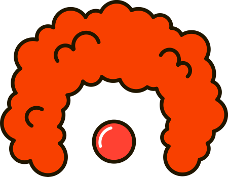 Clown hair PNG