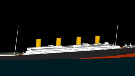 Британик Sinking 3d