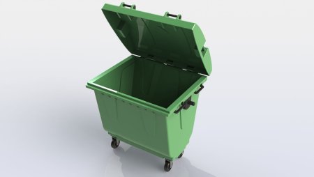 Мусорный контейнер 3д модель STP