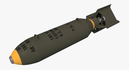 Авиационная бомба вит сбоку