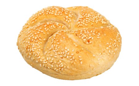 Булочка на белом фоне