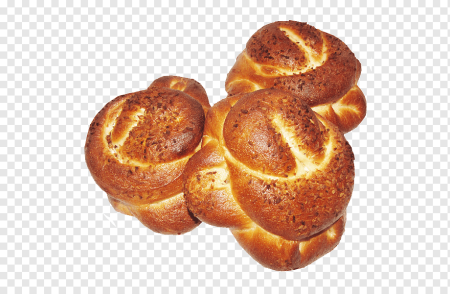 Булочка на белом фоне