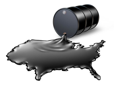 Нефть на белом фоне