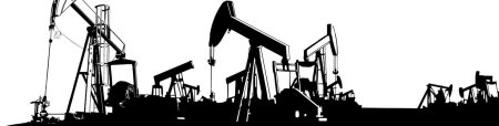 Нефтяная отрасль силуэт
